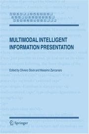 Tapa de Multimodal intelligent information presentation