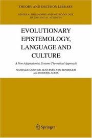 Tapa de Evolutionary epistemology, language, and culture