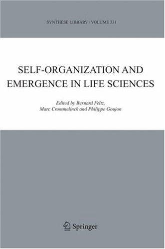 Tapa de Self-organization and emergence in life sciences