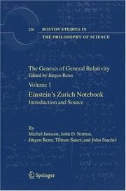 Tapa de The Genesis of General Relativity