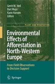 Tapa de Environmental effects of afforestation in North-Western Europe