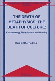 Tapa de The Death of Metaphysics; The Death of Culture