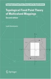 Tapa de Topological Fixed Point Theory of Multivalued Mappings (Topological Fixed Point Theory and Its Applications)