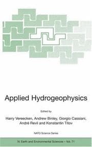 Tapa de Applied Hydrogeophysics
