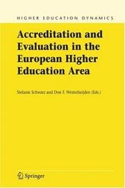 Tapa de Accreditation and evaluation in the European higher education area