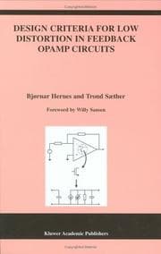 Tapa de Design criteria for low distortion in feedback opamp circuits