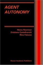 Tapa de Agent autonomy