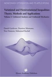 Tapa de Variational and hemivariational inequalities
