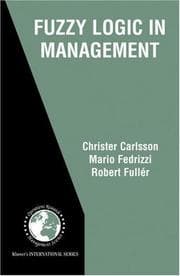 Tapa de Fuzzy logic in management