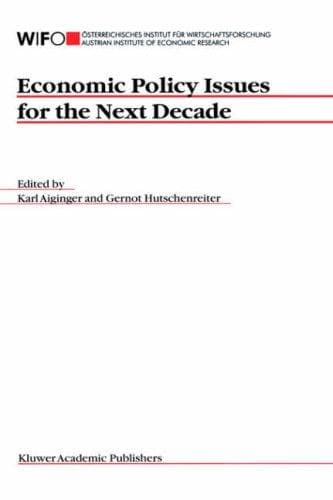 Tapa de Economic policy issues for the next decade
