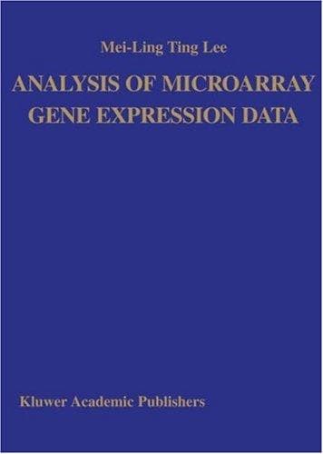 Tapa de Analysis of Microarray Gene Expression Data