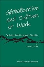 Tapa de Globalization and Culture at Work