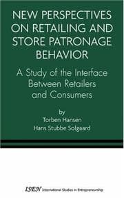 Tapa de New perspectives on retailing and store patronage behavior