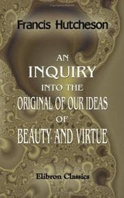 Tapa de An inquiry into the original of our ideas of beauty and virtue