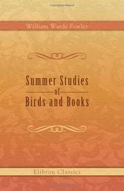 Tapa de Summer Studies of Birds and Books