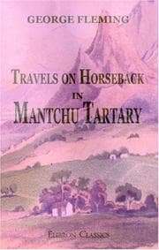 Tapa de Travels on Horseback in Mantchu Tartary