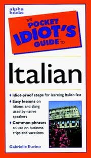 Tapa de The pocket idiot's guide to Italian