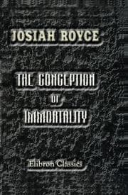 Tapa de The conception of immortality