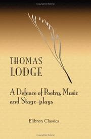 Tapa de A Defence of Poetry, Music and Stage-plays