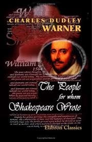 Tapa de The People for Whom Shakespeare Wrote