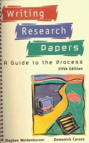 Tapa de Writing research papers