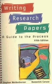 Tapa de Writing research papers