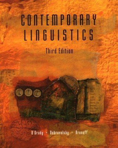 Tapa de Contemporary linguistics