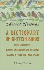 Tapa de A Dictionary of British Birds