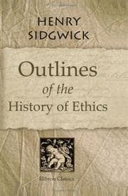 Tapa de Outlines of the History of Ethics