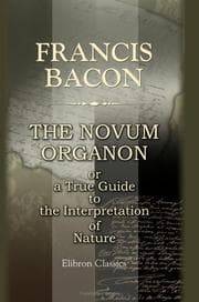 Tapa de The novum organon, or a true guide to the interpretation of nature