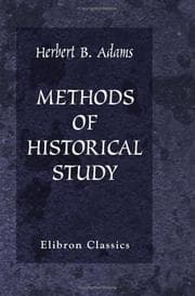Tapa de Methods of historical study