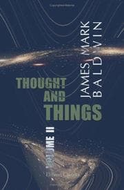 Tapa de Thought and things