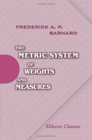 Tapa de The Metric System of Weights and Measures