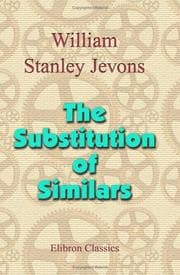 Tapa de The Substitution of Similars