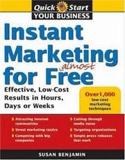 Tapa de Instant marketing for almost free