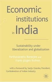 Tapa de Economic institutions in India