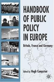 Tapa de Handbook of Public Policy in Europe