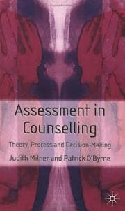 Tapa de Assessment in counselling
