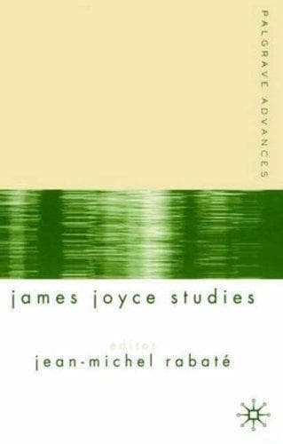 Tapa de Palgrave advances in James Joyce studies