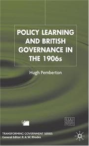 Tapa de Policy learning and British governance in the 1960s