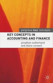 Tapa de Key Concepts in Accounting and Finance (Palgrave Key Concepts)