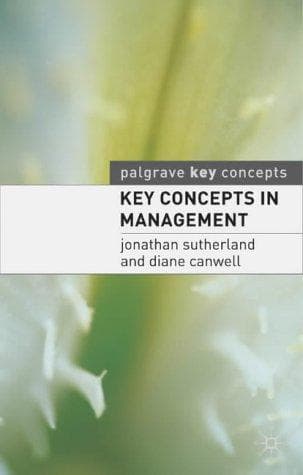 Tapa de Key Concepts in Management (Palgrave Key Concepts)