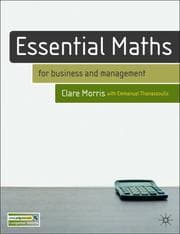 Tapa de Essential Maths for Business and Management