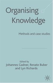 Tapa de Organising knowledge