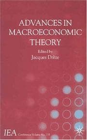 Tapa de Advances in Macroeconomic Theory