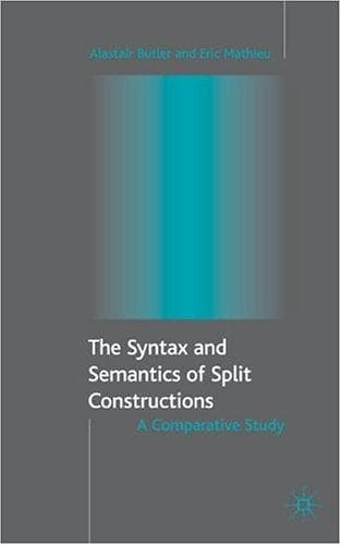 Tapa de The syntax and semantics of split constructions