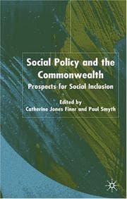 Tapa de SOCIAL POLICY AND THE COMMONWEALTH: PORSPECTS FOR SOCIAL INCLUSION; ED. BY CATHERINE JONES FINER