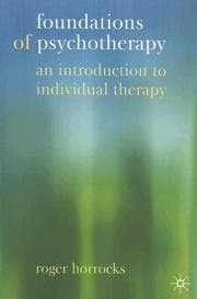 Tapa de Foundations of Psychotherapy