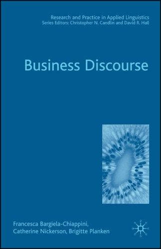 Tapa de Business discourse