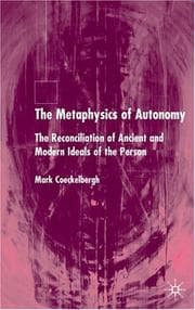 Tapa de The metaphysics of autonomy